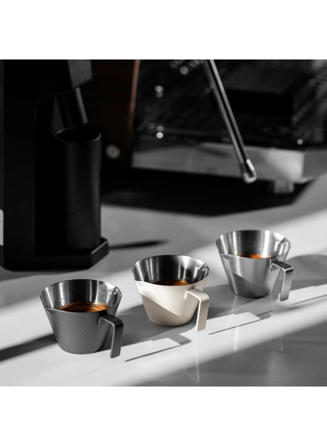 MHW-3BOMBER Stainless Steel Measuring Cup Double Spout, Silver – 100 ml Espresso & Coffee Shot Cup, Dual Spout, 304 Stainless Steel, Precision Markings - Image 4